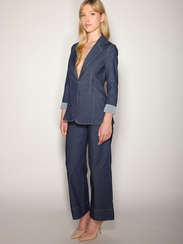 Giacca in chambray