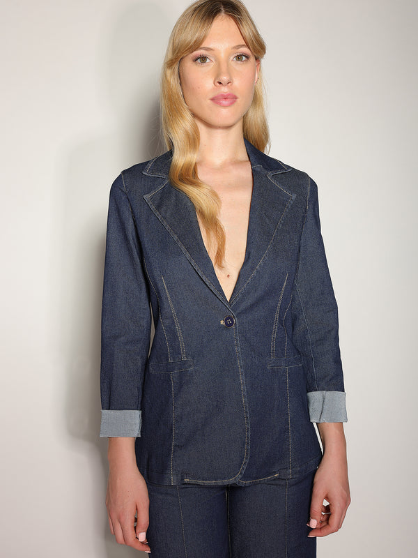 Giacca in chambray