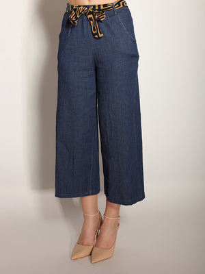 Pantaloni in chambray