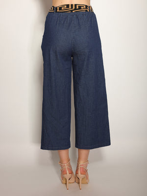 Pantaloni in chambray