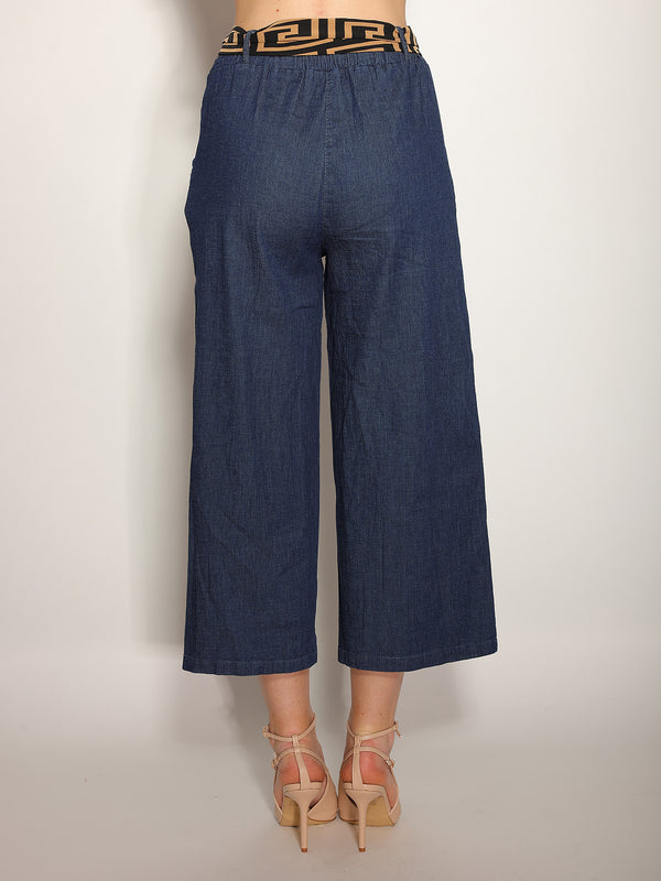 Pantaloni in chambray