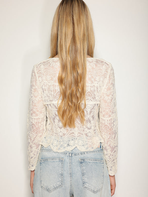 Camicia in macramè