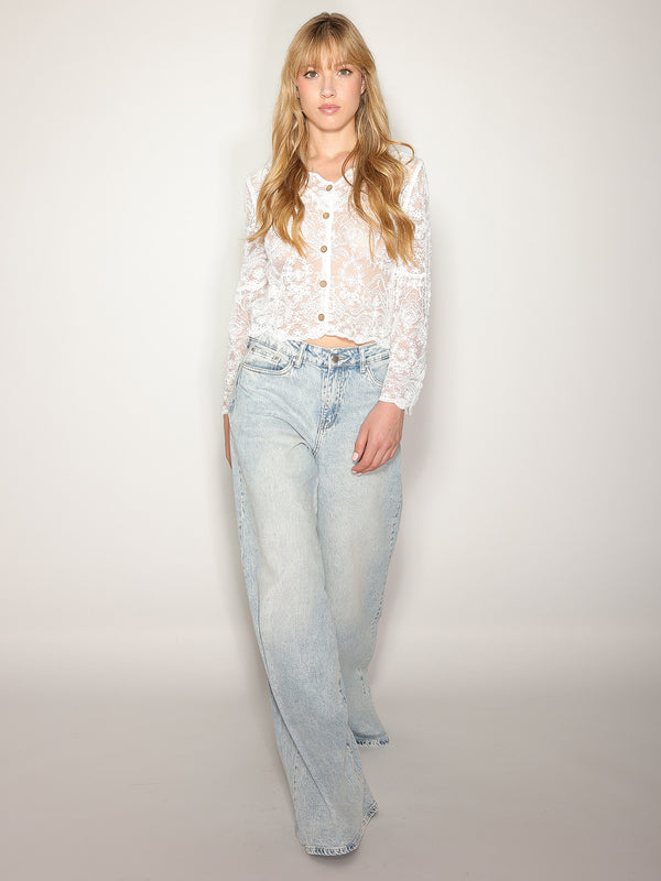 Camicia in macramè