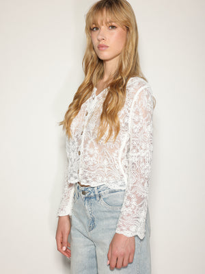 Camicia in macramè