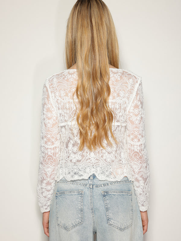 Camicia in macramè