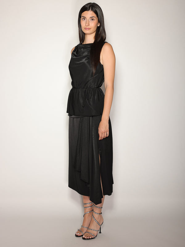 Top Nero con cintura