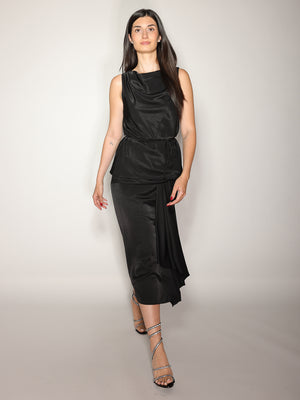 Top Nero con cintura