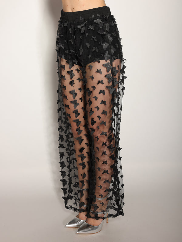 Pantaloni Nero in tulle