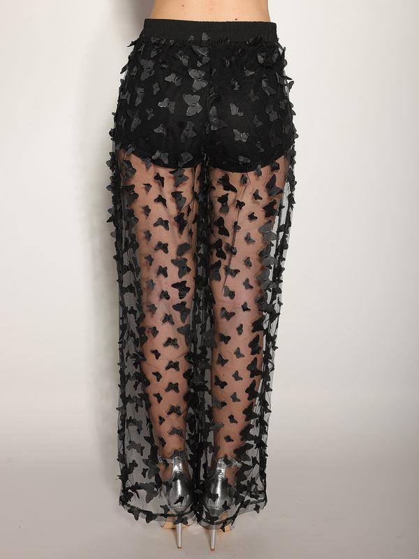 Pantaloni Nero in tulle