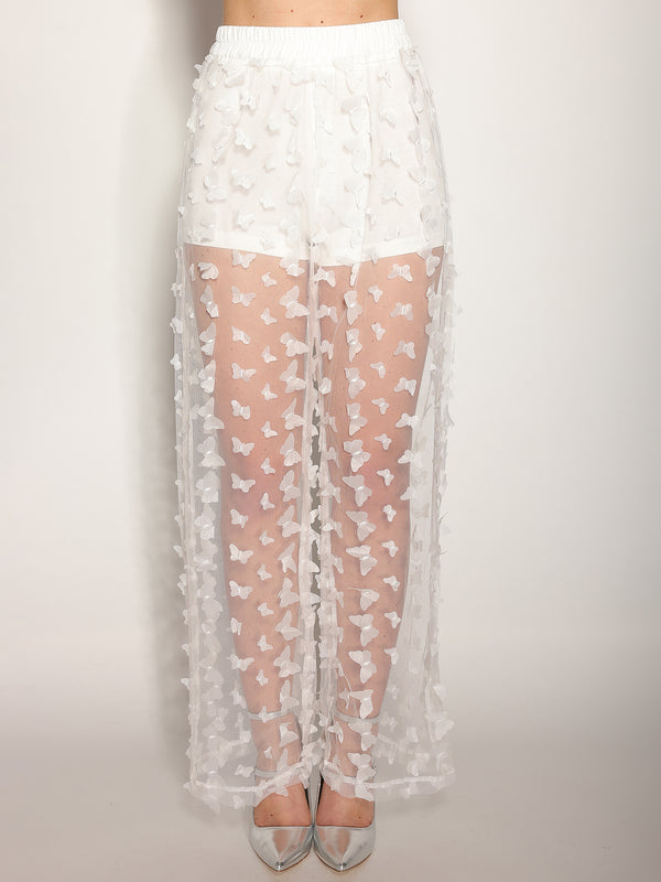 Pantaloni Bianco in tulle