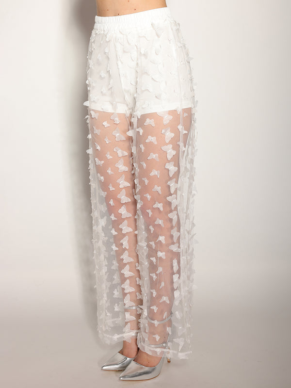 Pantaloni Bianco in tulle