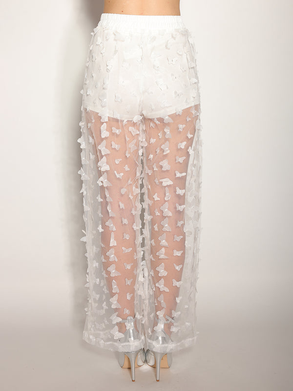 Pantaloni Bianco in tulle