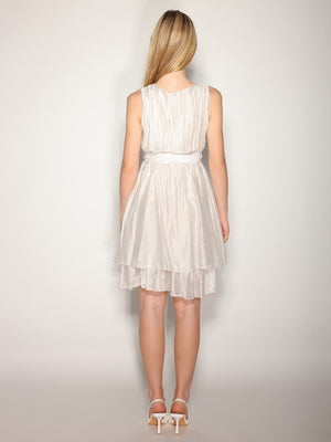 Abito Beige collo V