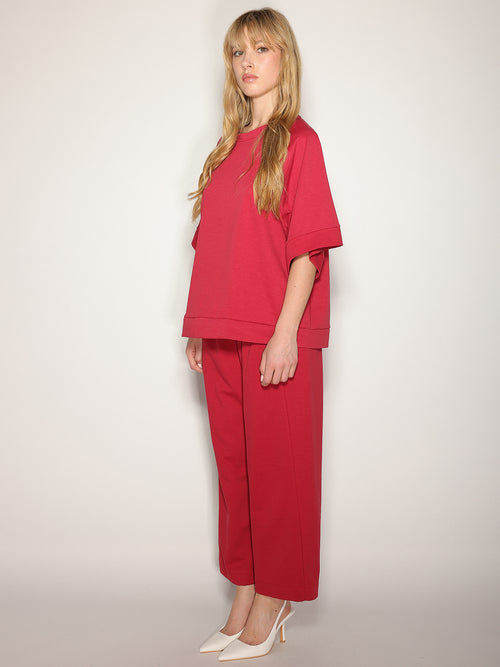 Pantalone palazzo misto cotone
