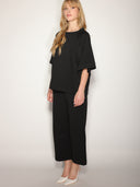 Pantalone palazzo misto cotone