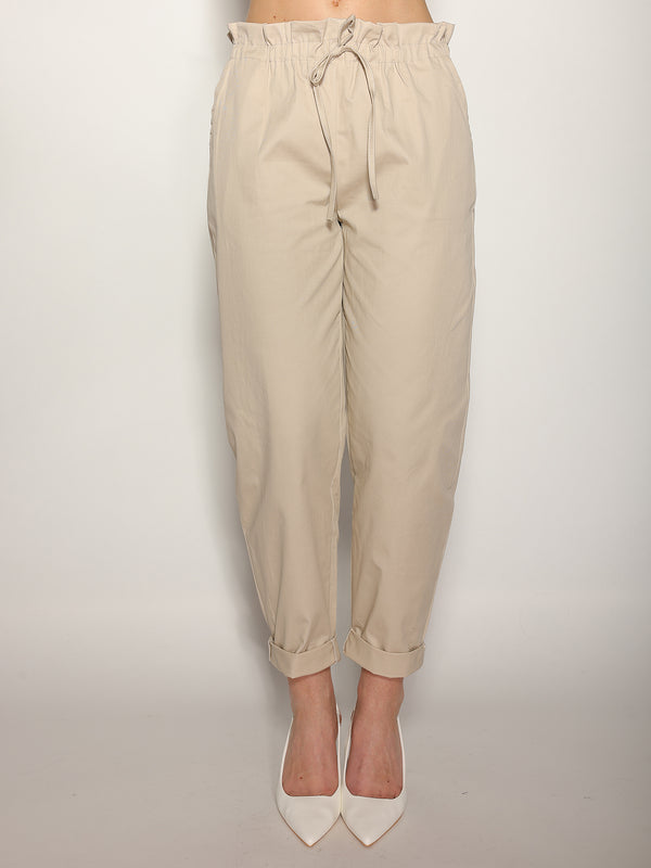 Pantalone Beige in cotone