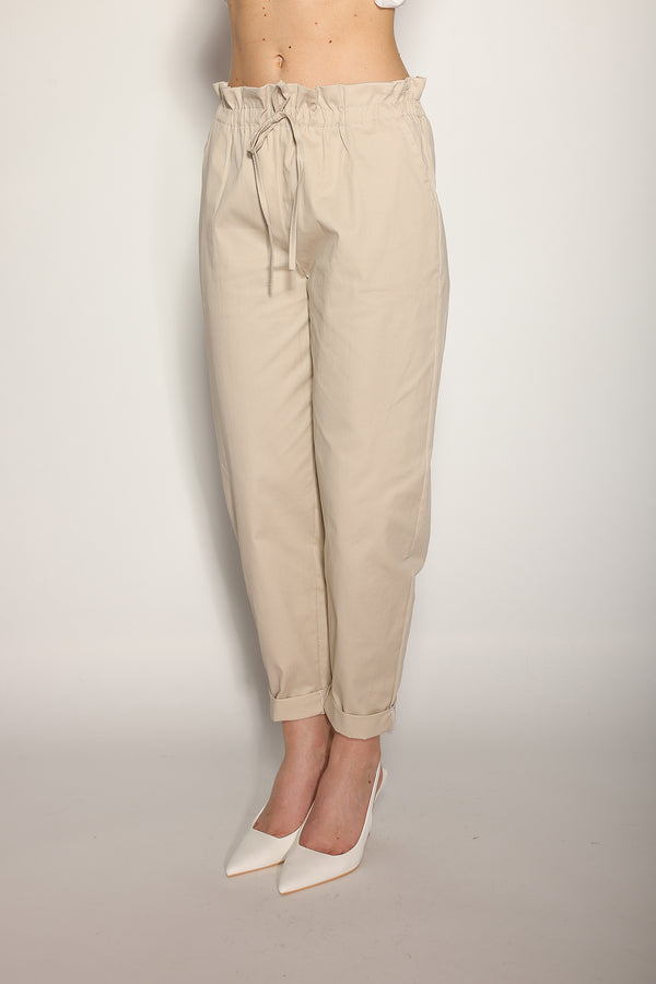 Pantalone Beige in cotone