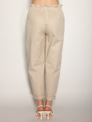 Pantalone Beige in cotone