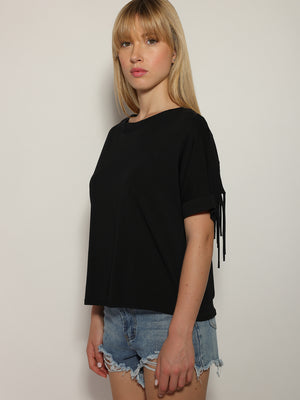 T-shirt con frange
