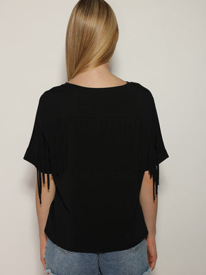 T-shirt con frange