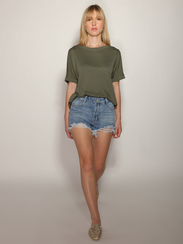 T-shirt con frange