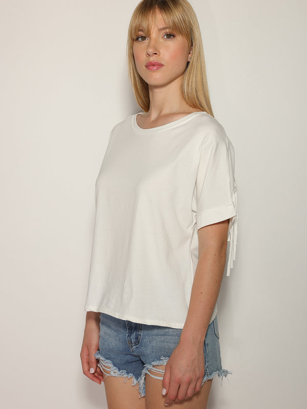 T-shirt con frange