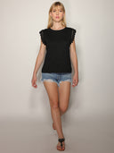 T-shirt manica sangallo