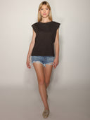 T-shirt manica sangallo