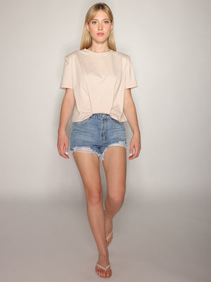 T-shirt con spalline
