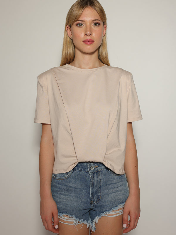 T-shirt con spalline