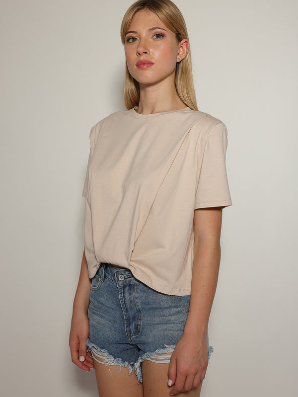 T-shirt con spalline