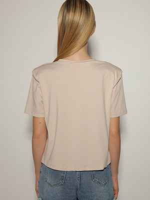 T-shirt con spalline