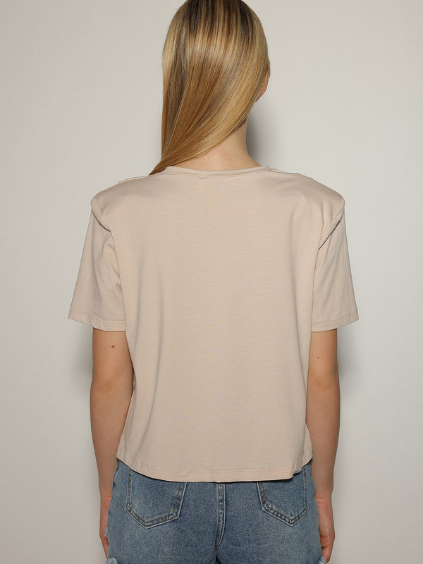 T-shirt con spalline