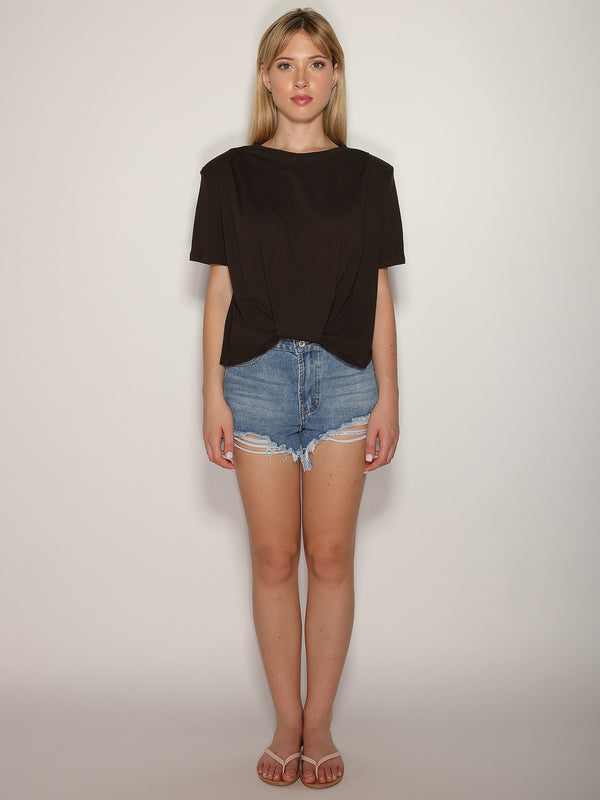 T-shirt con spalline