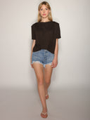 T-shirt con spalline