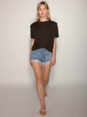 T-shirt con spalline