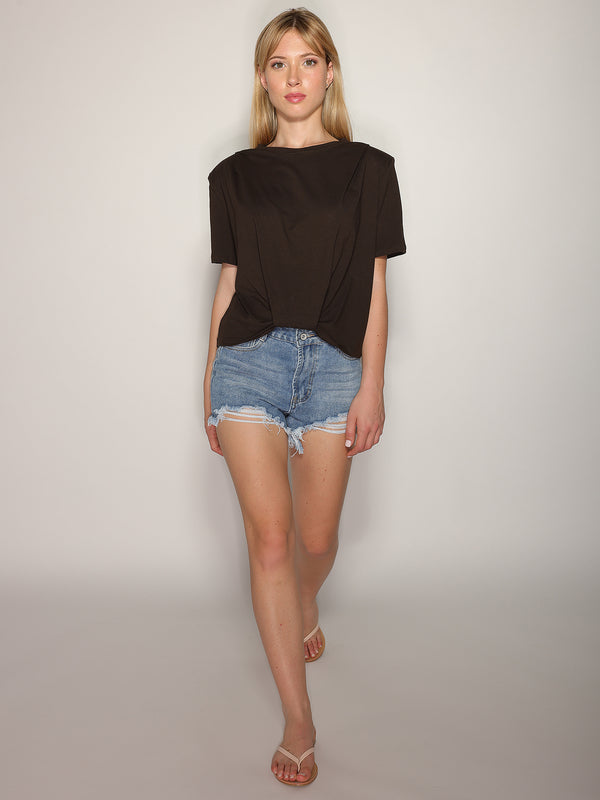 T-shirt con spalline