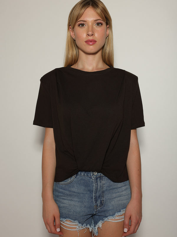 T-shirt con spalline