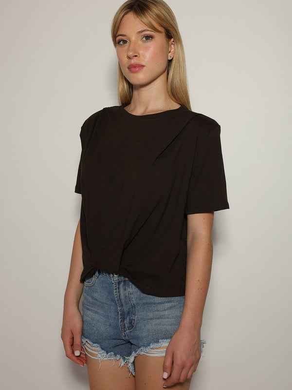 T-shirt con spalline