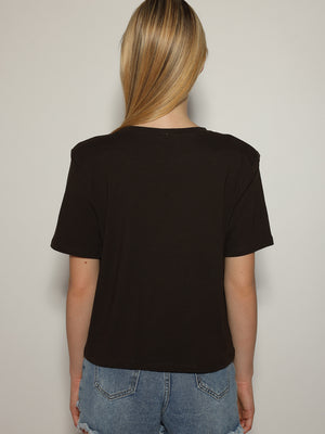T-shirt con spalline