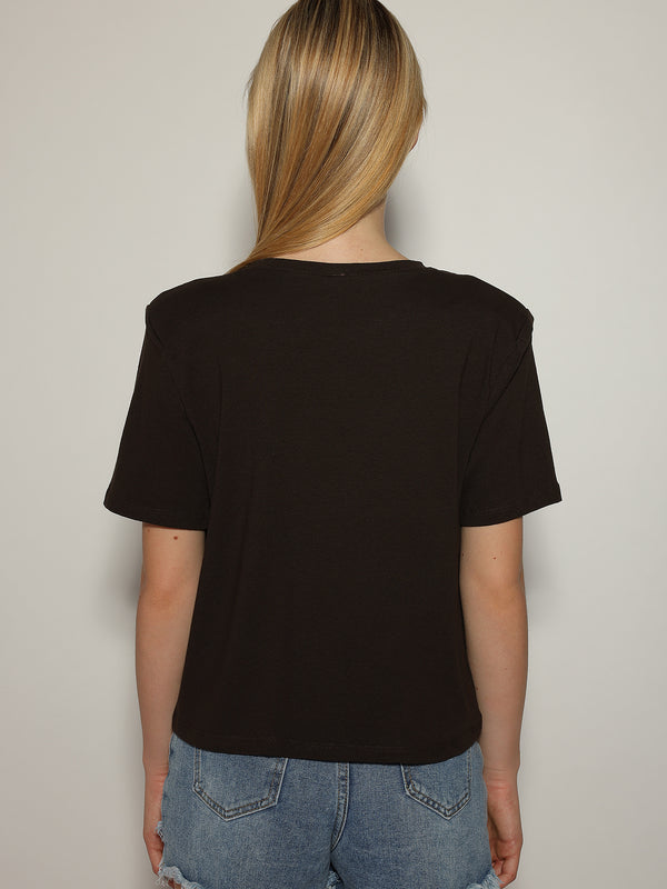 T-shirt con spalline