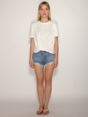 T-shirt con spalline