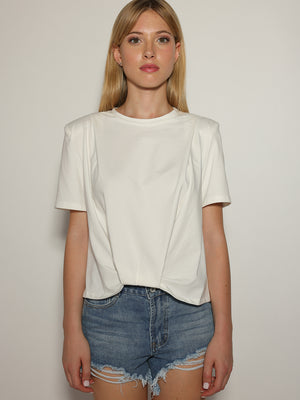 T-shirt con spalline