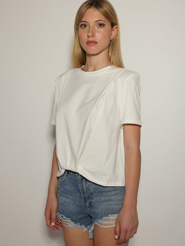 T-shirt con spalline