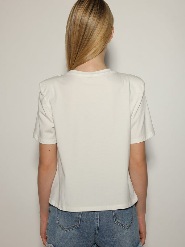 T-shirt con spalline