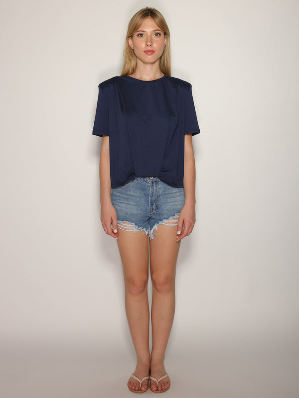 T-shirt con spalline