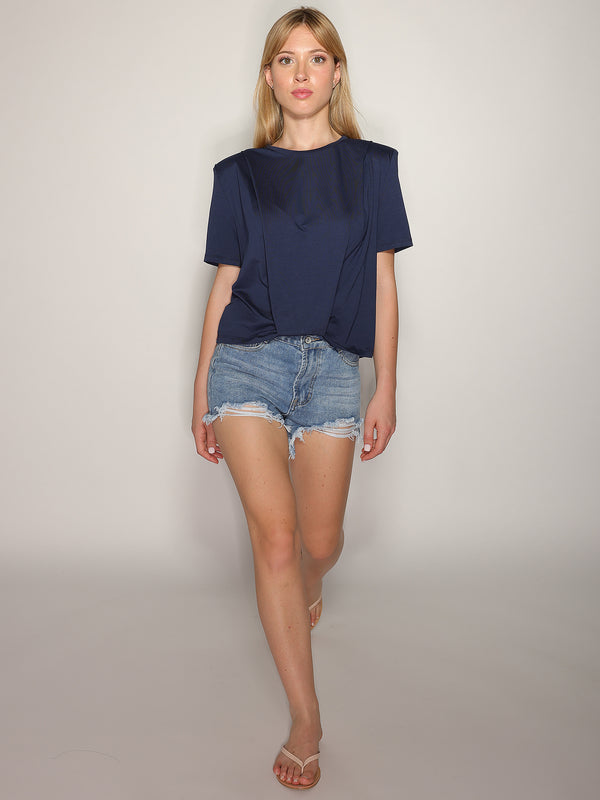T-shirt con spalline