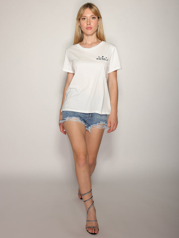 T-shirt con ricamo