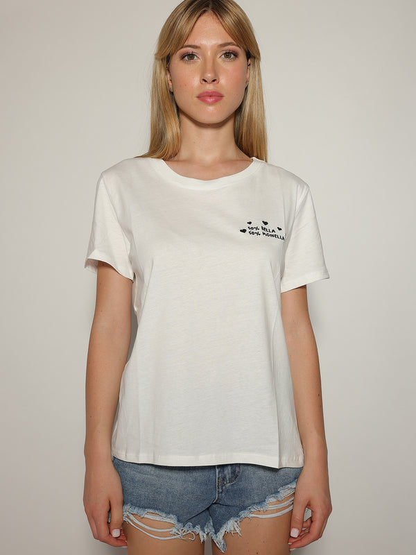 T-shirt con ricamo