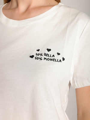 T-shirt con ricamo